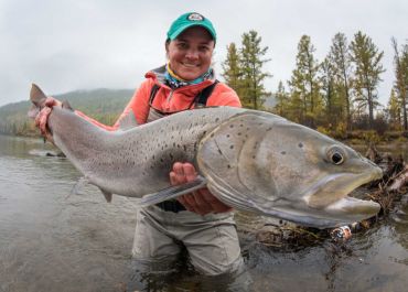 Mongolia taimen fishing